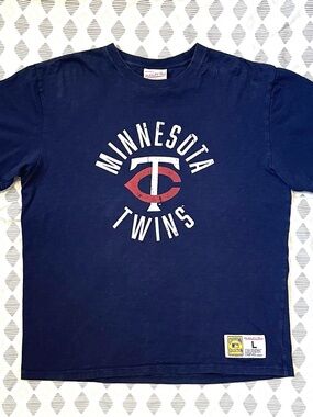Mitchell & Ness Cooperstown Collection Tee - MLB MN Twins Baseball - Size Large